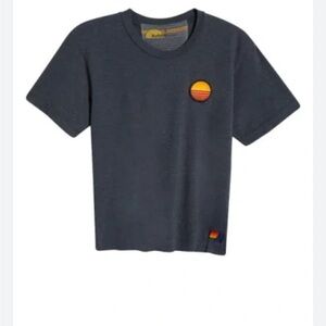 Aviator Nation Charcoal Tee with Vibrant Circle Patch